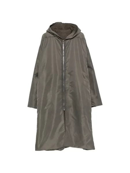 Palton Rick Owens cu glugă gri