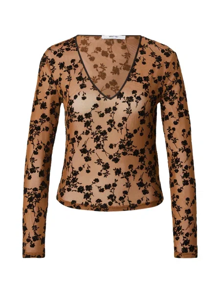 ABOUT YOU Tricou Whitley maro cămilă negru