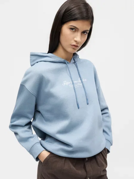 Geacă de blugi Pepe Jeans alb