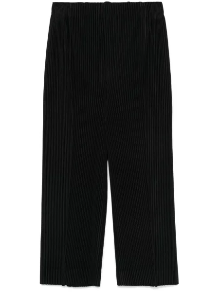 Plisované kalhoty Homme Plissé Issey Miyake černé