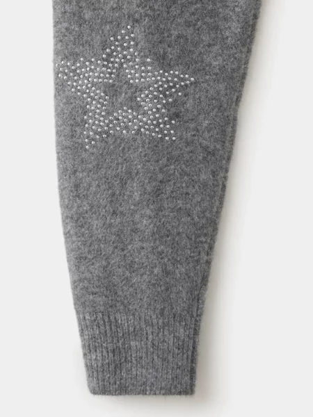 Sweter z ćwiekami ciemnoszary Teen L MANGO TEEN