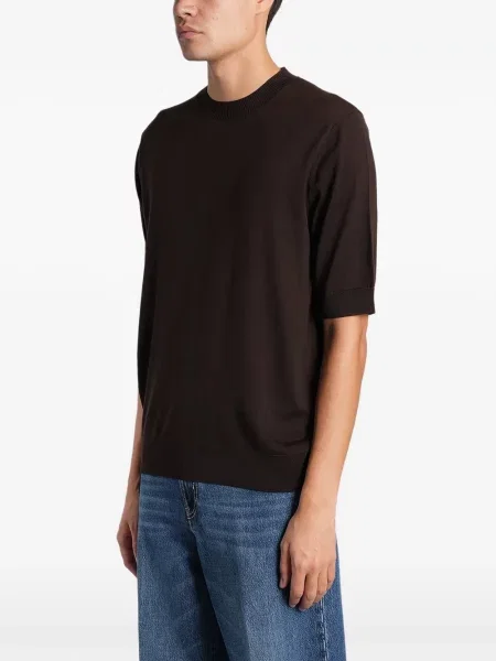 Tricou Ballantyne tricotate maro