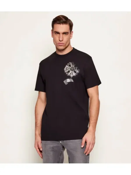 Philipp Plein Tricou Destroyed Crest negru
