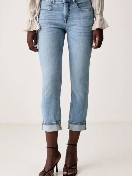 Sisley jeansy regular niebieskie