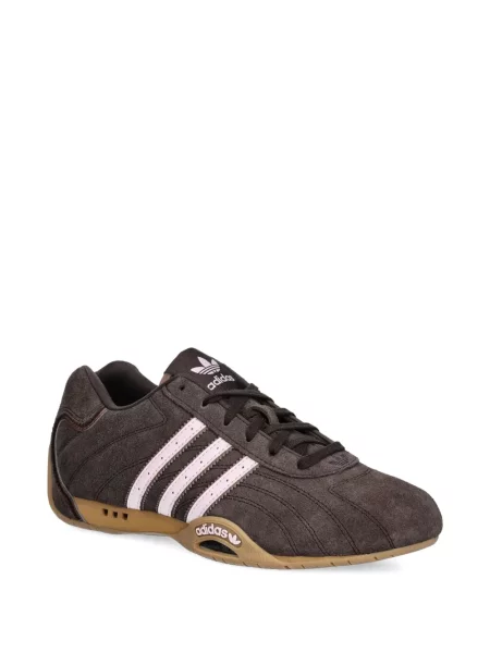 Ριγέ μισό φερμουάρ sneakers Adidas EQT σουέντ μαύρο