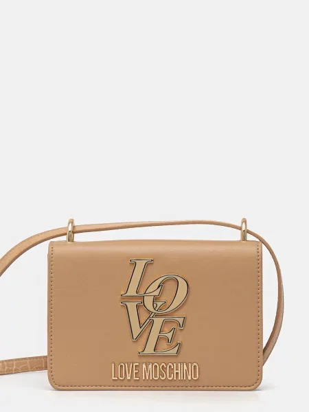 Чанта Love Moschino бежово