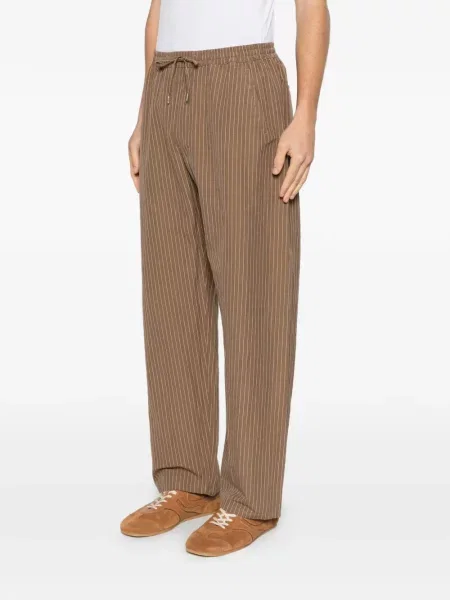 Ριγέ παντελόνι A Kind Of Guise με κορδόνι καφέ