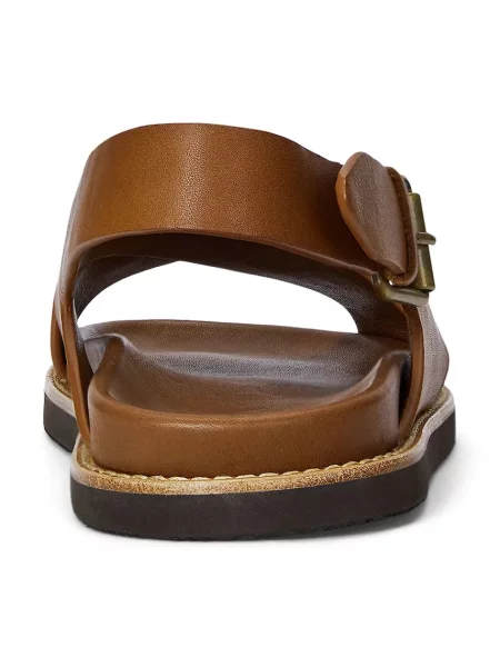 Kožené sandály Polo Ralph Lauren Zane hnědá
