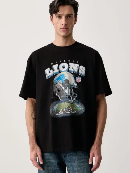 Les Deux T-shirt x Detroit Lions czarna