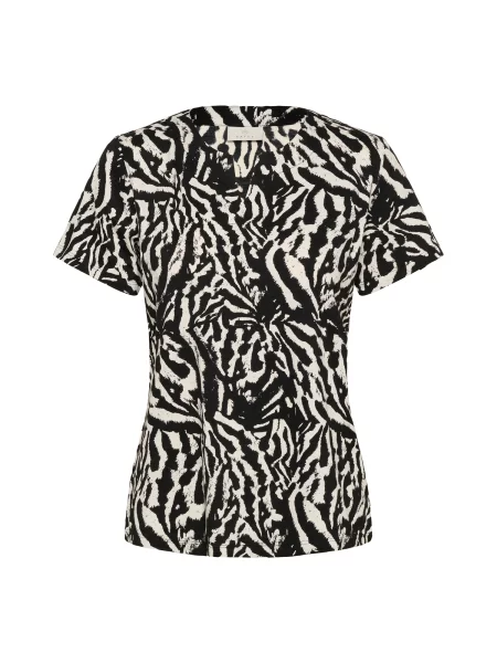 Kaffe Bluza KAbella črna bela