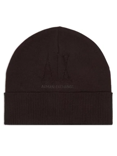 Шапка Armani Exchange коричнева