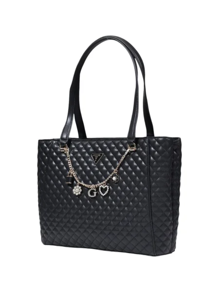 Lniana torba podróżna Guess czarna