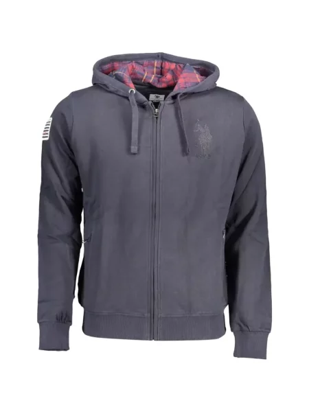 Hanorac cu glugă U.s. Polo Assn. cu broderie albastru