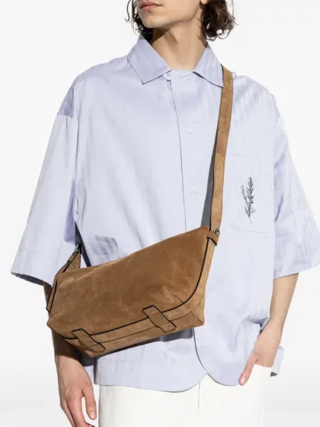 Geantă Moschino din piele maro
