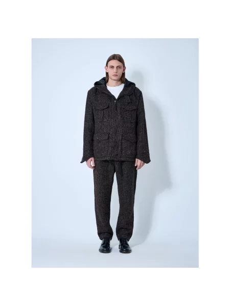 Kurtka Engineered Garments z kapturem brązowa