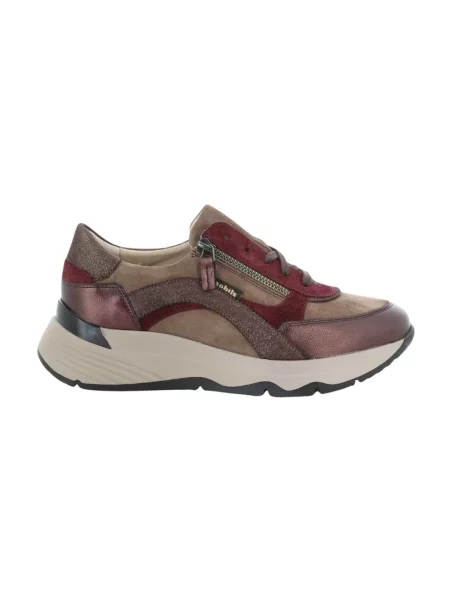 Sneakersy Mobils skórzane czerwone