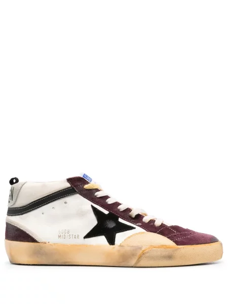 Sneakerși Golden Goose Mid Star alb