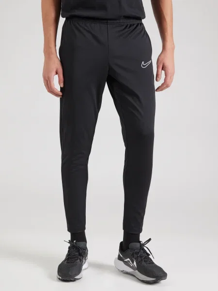 NIKE Športne hlače Academy črna bela