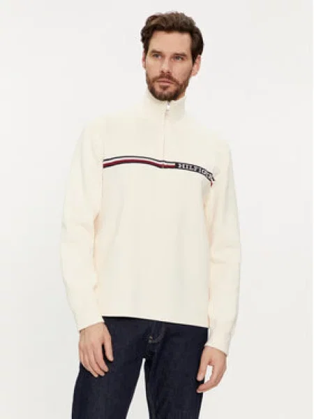 Tommy Hilfiger Svetr Global Stripe béžová