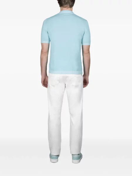 Scurt tricou polo Moorer albastru