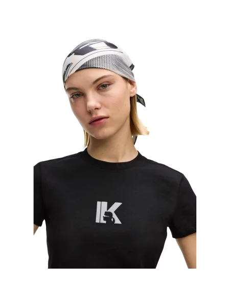 Tricou Karl Lagerfeld cu autograf negru