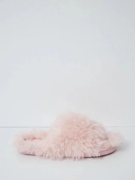 Women'secret papuče za žene MMM FUR SLPRS PINK ružičasta