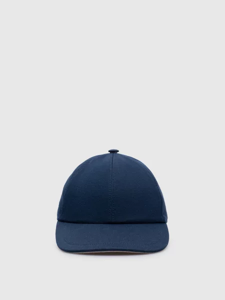 Кепка з логотипом Capobianco синя