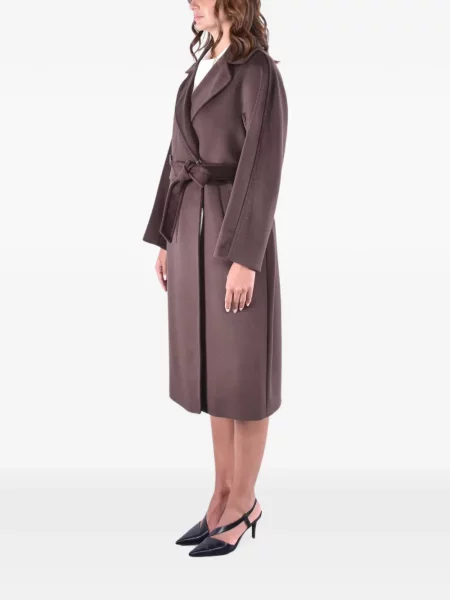 Cu centură palton Weekend Max Mara maro