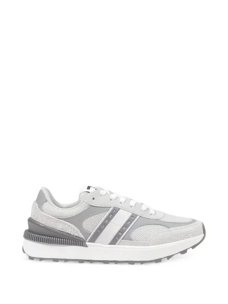 Sneakerși Tommy Jeans plasă gri