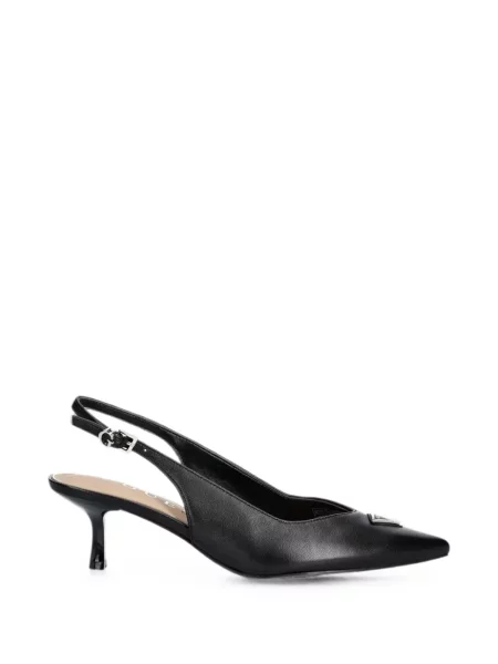 Pantofi cu toc Guess cu autograf negru