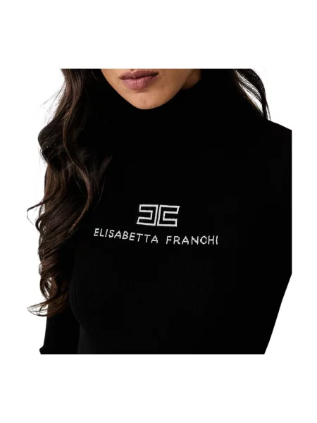 Pulover Elisabetta Franchi de lână negru