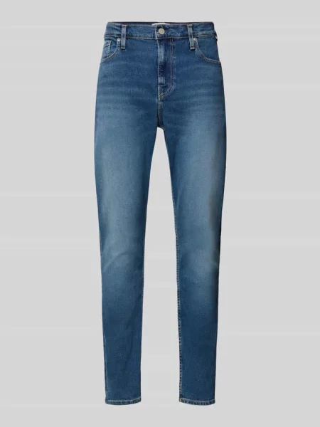 Jeansy o kroju tapered fit z mieszanka bawełny i lyocellu model AARJO TARPA' Armedangels granatowy