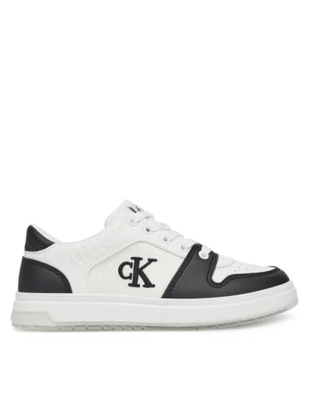 Calvin Klein Jeans Sneakersy Low Cut Lace-Up Sneaker S biały