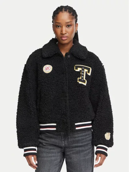 Tommy Jeans Geacă bomber Varsity  Bleumarin