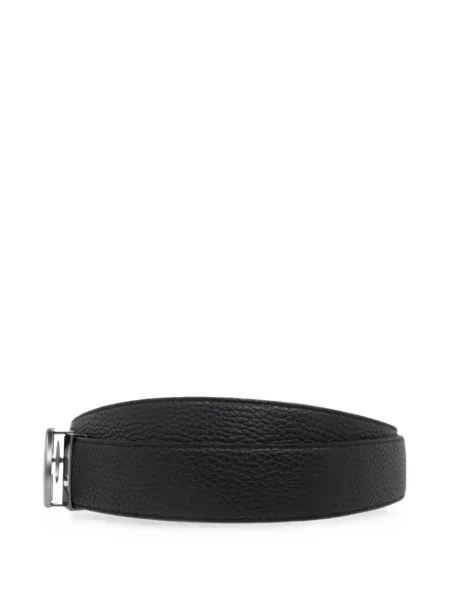 Cu centură reversibil curea Ferragamo din piele negru