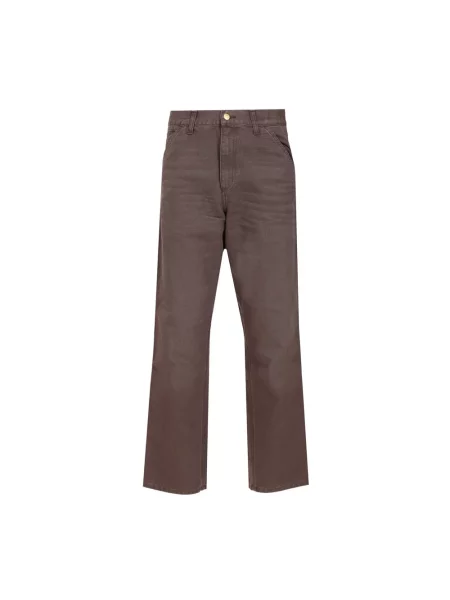 Jeansy Carhartt Wip brązowe