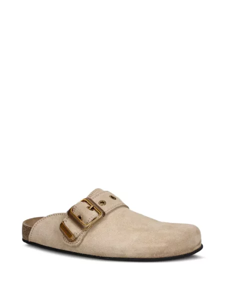 Papuci tip mules Allsaints din piele de căprioară fără toc