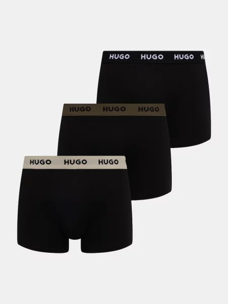 HUGO bokserki z TRUNK TRIPLET PACK czarne