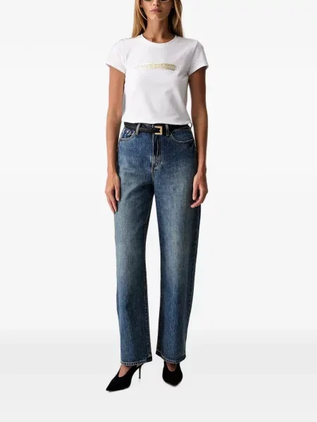 Blugi drepți Armani Exchange albastru