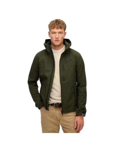 Kurtka Superdry z kapturem zielona