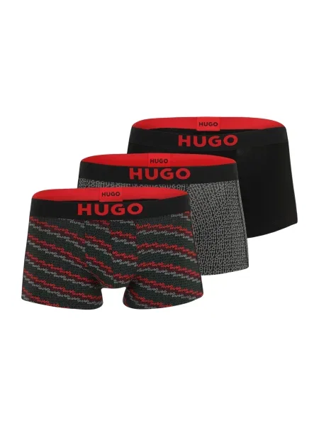 Boxerky HUGO TRUNK TRIPLET GIFT čierna