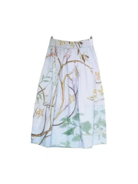 Spódnica midi Talking Walls w kwiatki niebieska