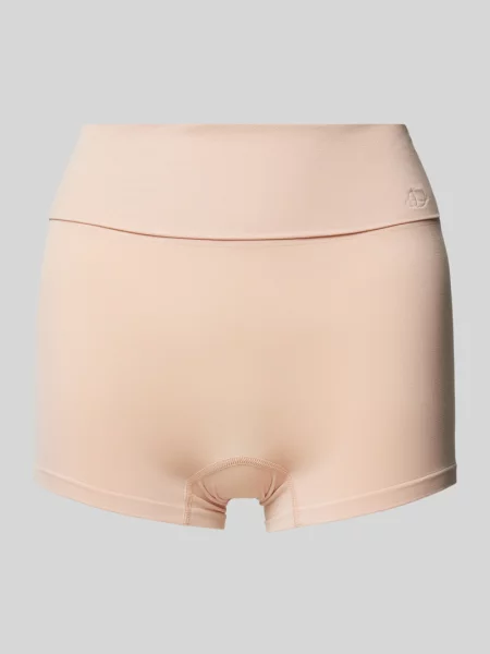 Spodnie o kroju skinny fit z wyhaftowanym logo Triumph beżowe