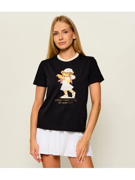 GUESS ACTIVE Tricou Tennis Lady negru