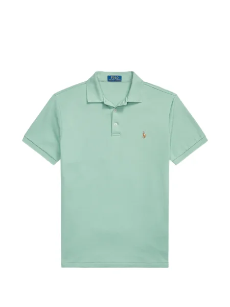 Frotir prugasta polo majica Polo Ralph Lauren s vezom plava