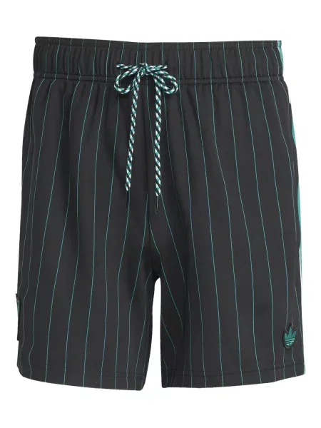 Voskovaný velurové kraťasy Adidas černé