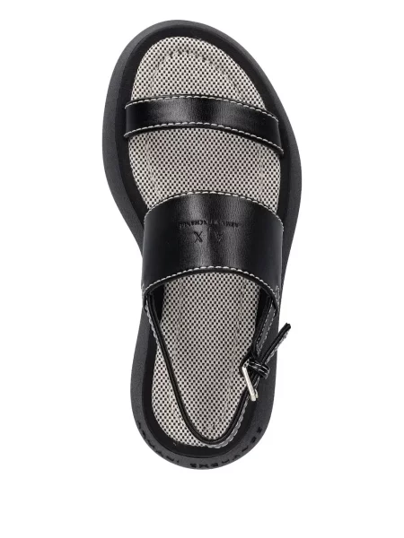 Sandale Armani Exchange cu platformă negru