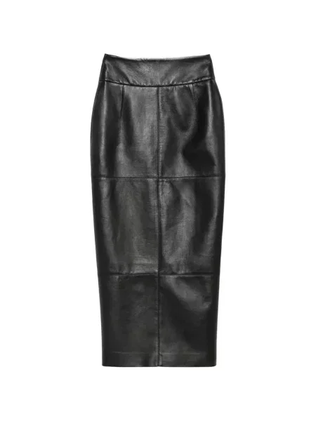 Fustă din piele Mitiliane Couture negru