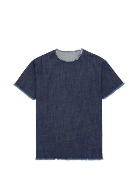 Mała sukienka koszulowa Fortela z frędzli garniturowa niebieska