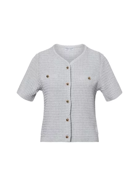 Marie Lund kardigan z krótkim rękawem Kobiety jednolity S szary